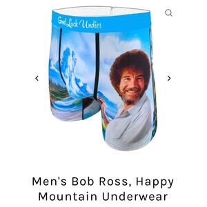 Good Luck Undies Men L or Xl Underwear Bob Ross